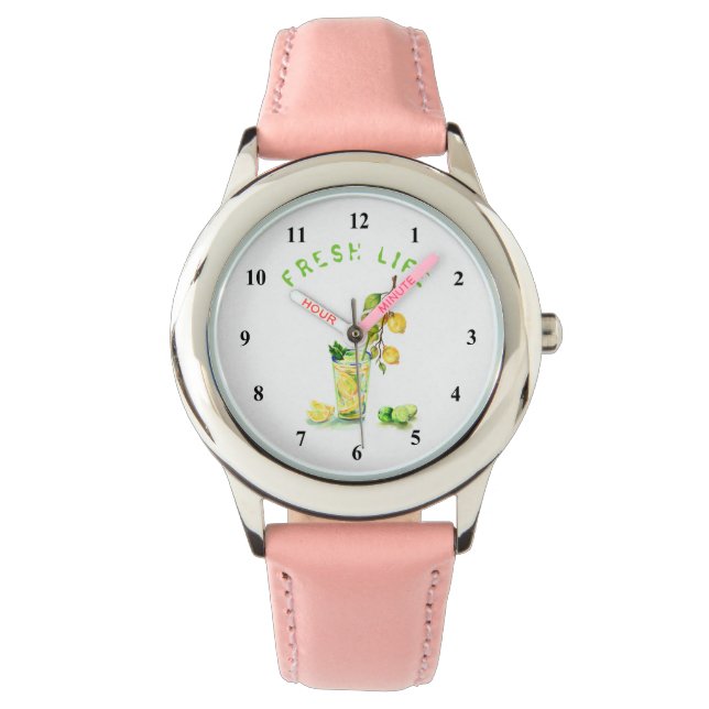 Lemon Juice Drink Coola Lemonade Watch Armbandsur (Framsida)