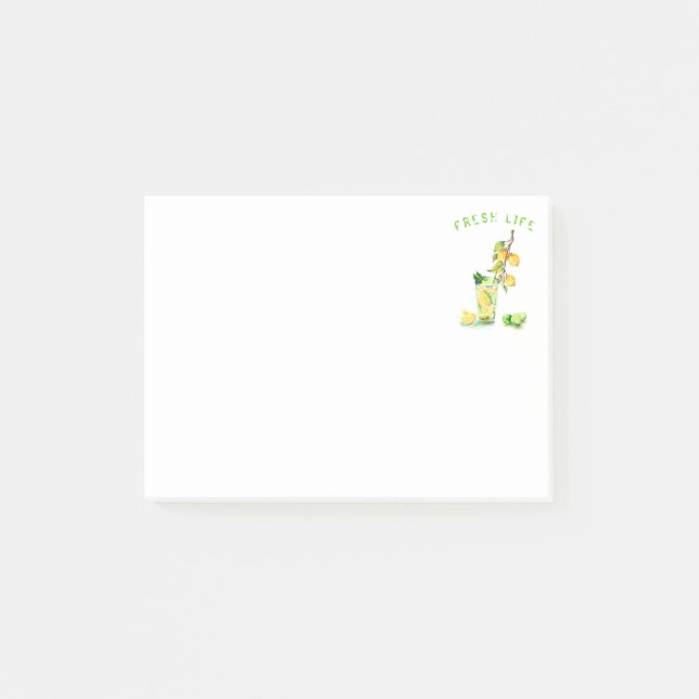 Lemon Juice Drink Lemonade Post it Notes Post-it Block (Framsida)