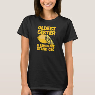 Lemon Juice för din Lemonade ställ Chef Sister T Shirt