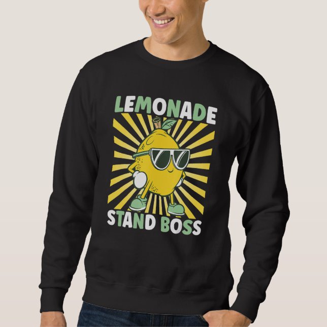 Lemon Juice Lemonade stand Chef Lång Ärmad Tröja (Framsida)