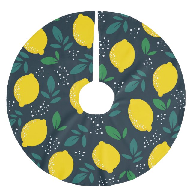 Lemon Julgransmatta Borstad Polyester (Framsidan)