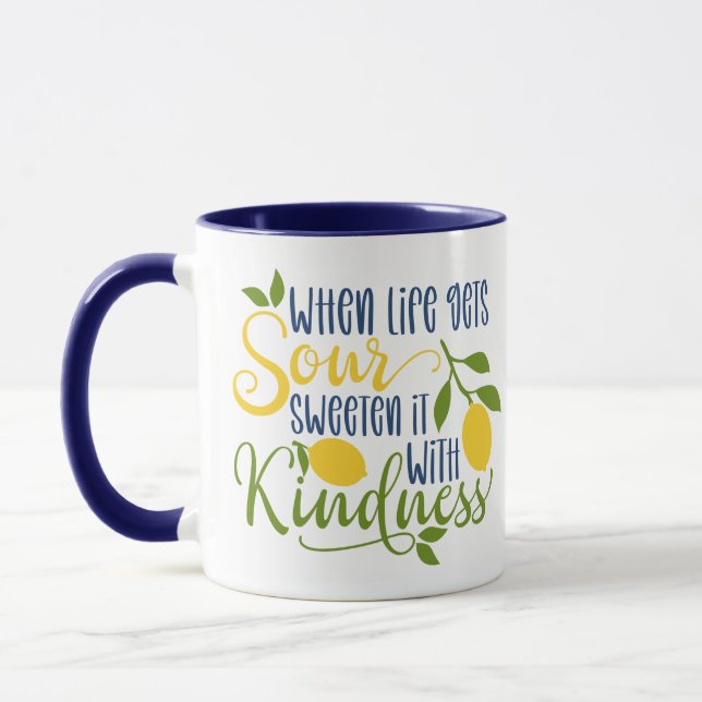 Lemon Kindness Quote Mugg (Vänster)