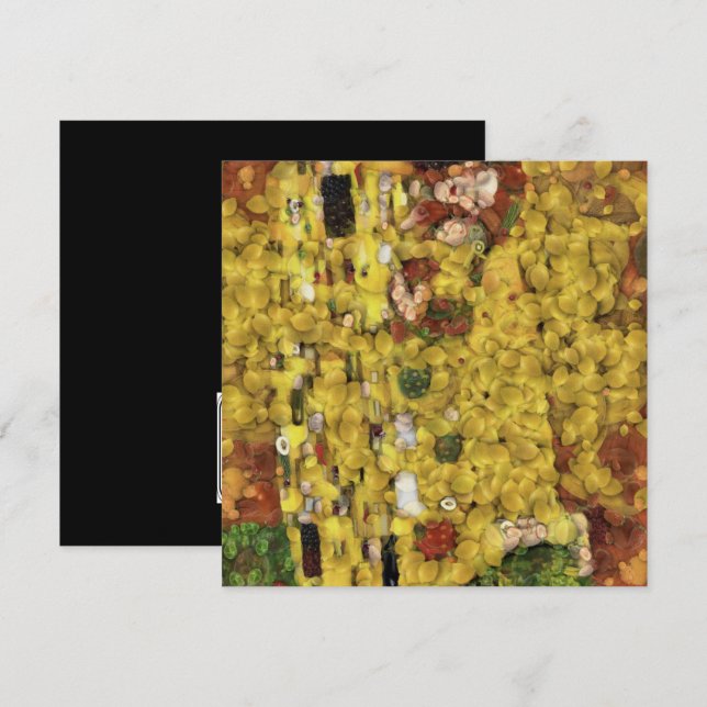 Lemon Kiss Vegetable Decoupage Spoof Art Inbjudningar (Fram/baksida)