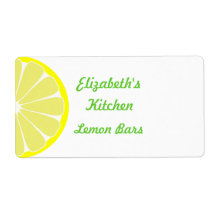 Lemon Kitchen-etiketter