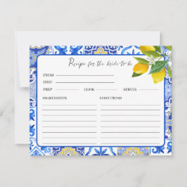 Lemon-kort för att hämta Möhippa Anteckningskort