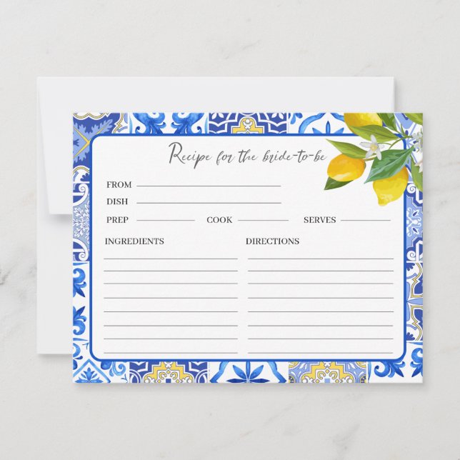 Lemon-kort för att hämta Möhippa Anteckningskort (Framsida)