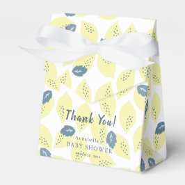 Lemon & Leaf Mönster Baby Shower Presentlåda