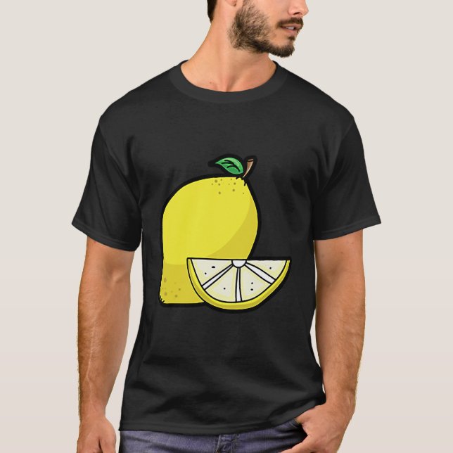 Lemon Lemon Citrus Fruit T Shirt (Framsida)