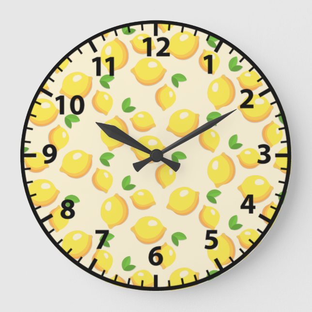 Lemon Lemons, Gult av sommarfrukt Stor Klocka (Framsida)