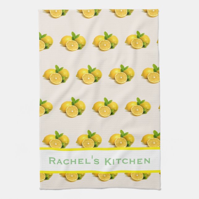 Lemon Lemons Kitchen Towel Towel Kökshandduk (Vertikal)