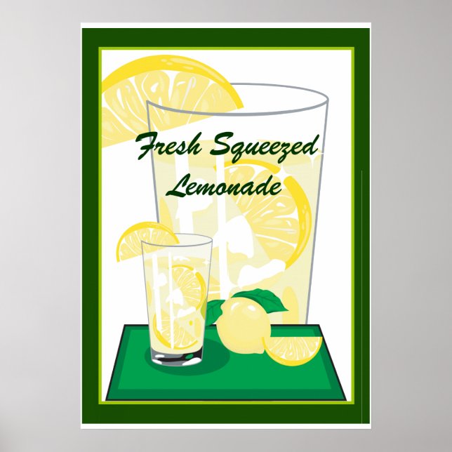 Lemon Lemons Lemonade Fresh Squeezed 20x18 Poster (Framsidan)