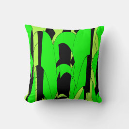 Lemon Lime Abstrakt Art Kudde