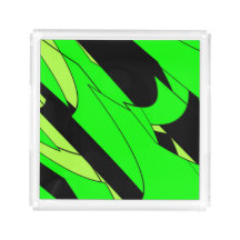 Lemon Lime Abstrakt Jungle