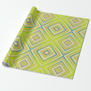 Lemon Lime Alternative Diamond Mönster Presentpapper
