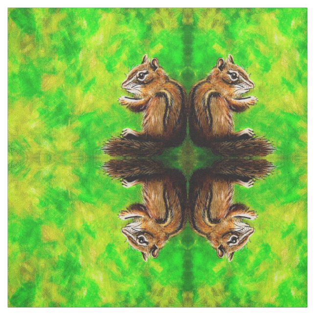 Lemon Lime Chipmunk Tyg (Provkarta)