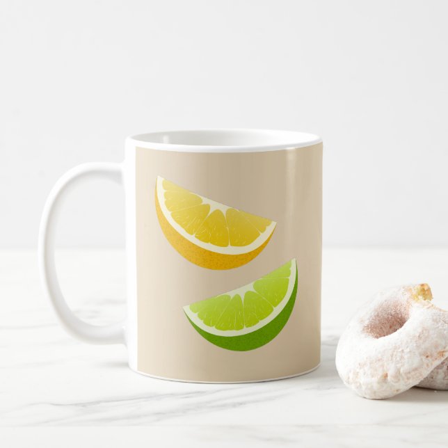 Lemon & Lime Citrus Coffee Mug Gift Kaffemugg (Med munk)