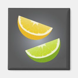 Lemon & Lime Citrus Slice Kylskåpsmagnet