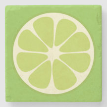 Lemon Lime Green Juicy Summer Citrus Fruit Slice