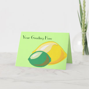 Lemon-Lime-hälsningskort Kort