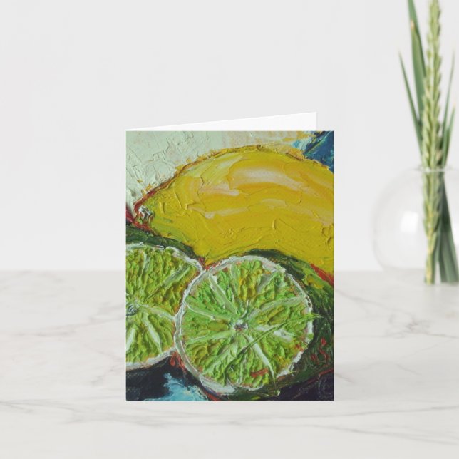Lemon Lime Note-kort Kort (Framsida)