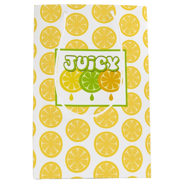 Lemon Lime Orange Fruit Gift Bag (Framsidan)