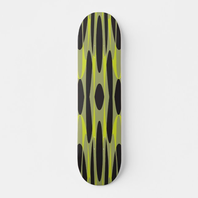 Lemon Lime Swirl Mini Skateboard Bräda 18,5 Cm (Framsida)