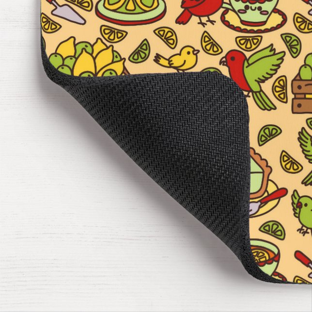 Lemon & Lime Twitter patter mouse pad Musmatta (Hörn)