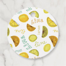 Lemon & Lime Zesty Fruktmönster