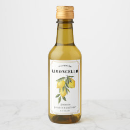 Lemon Limoncello Thank You Wedding Favor Vinetikett
