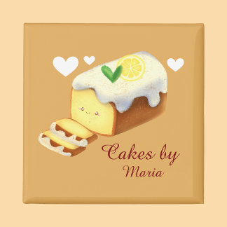 Lemon Loaf-kummelbeläggning med isbildning Magnet
