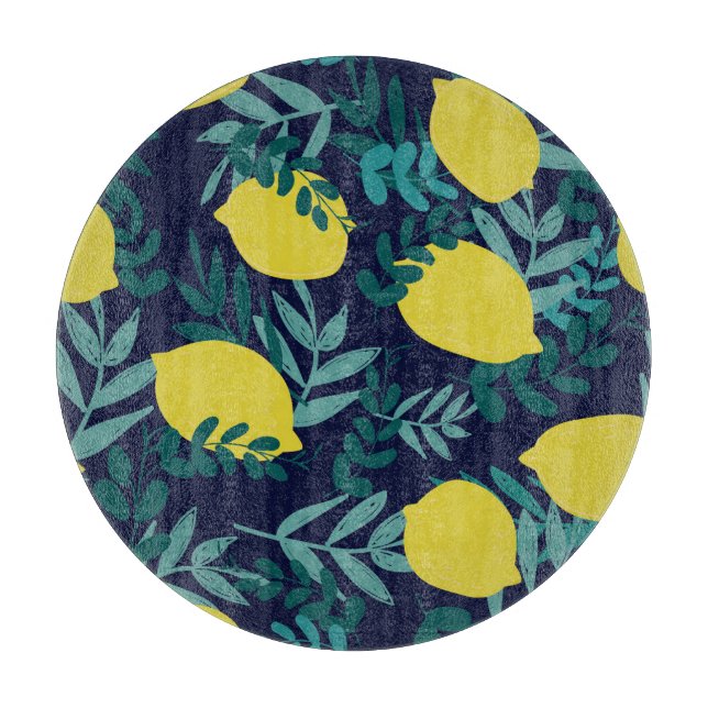 Lemon löv: vintagens illustrationsbakgrund. (Framsidan)
