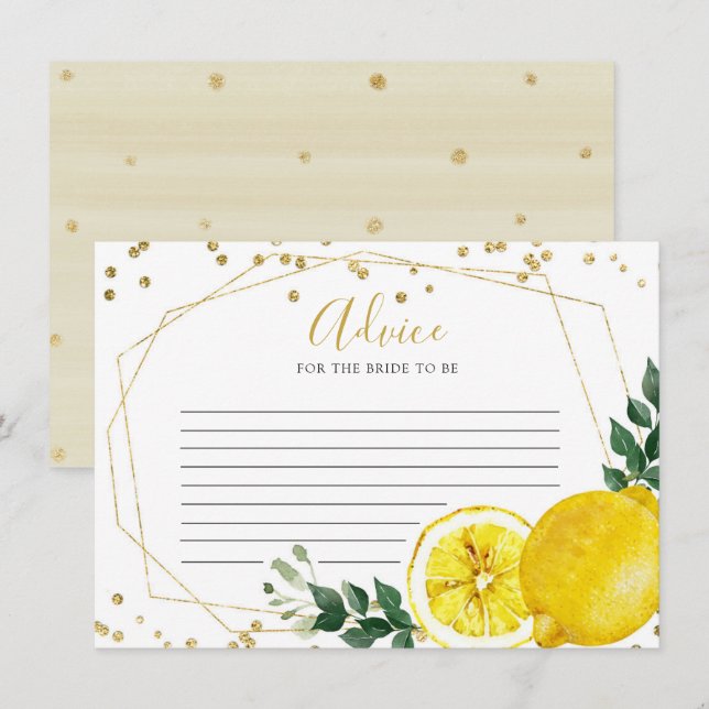 Lemon Main Squeeze Adapter Rådkort (Fram/baksida)