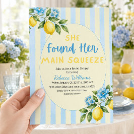 Lemon Main Squeeze Bröllopsdusch Inbjudningar