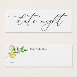 Lemon Main Squeeze Date Night Idea Card Litet Visitkort