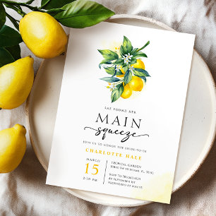 Lemon Main Squeeze-Möhippa Inbjudningar