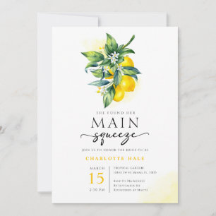 Lemon Main Squeeze-Möhippa Inbjudningar