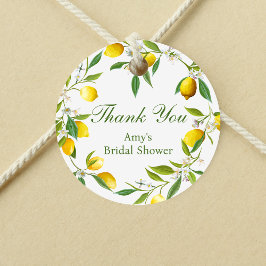 Lemon Main Squeeze Rund Favorit Etikett