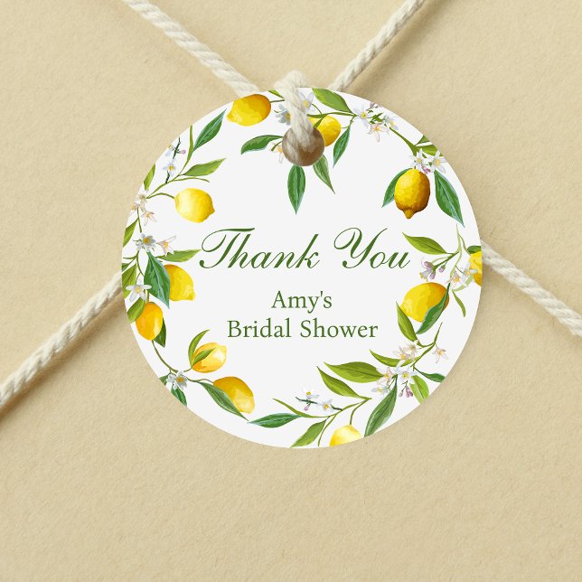 Lemon Main Squeeze Rund Favorit Etikett (Skapare uppladdad)