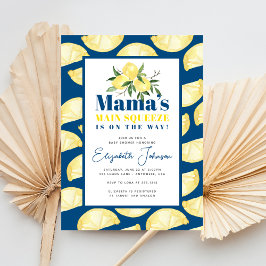 Lemon Mamas huvudpress Baby Shower-inbjudan Inbjudningar