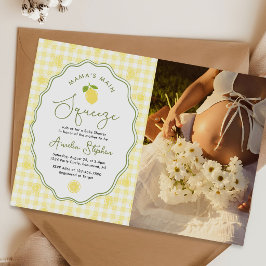 Lemon Mamas Main Squeeze Baby Shower Foto Inbjudningar