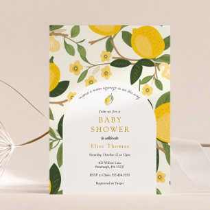 Lemon Mamma Main Squeeze Baby Shower Inbjudningar