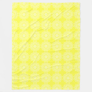 Lemon Mandala Fleecefilt