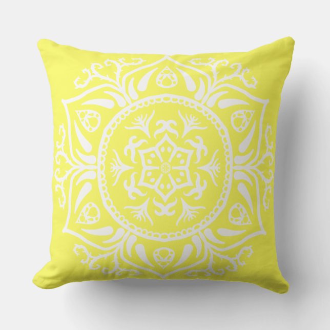Lemon Mandala Kudde (Framsida)
