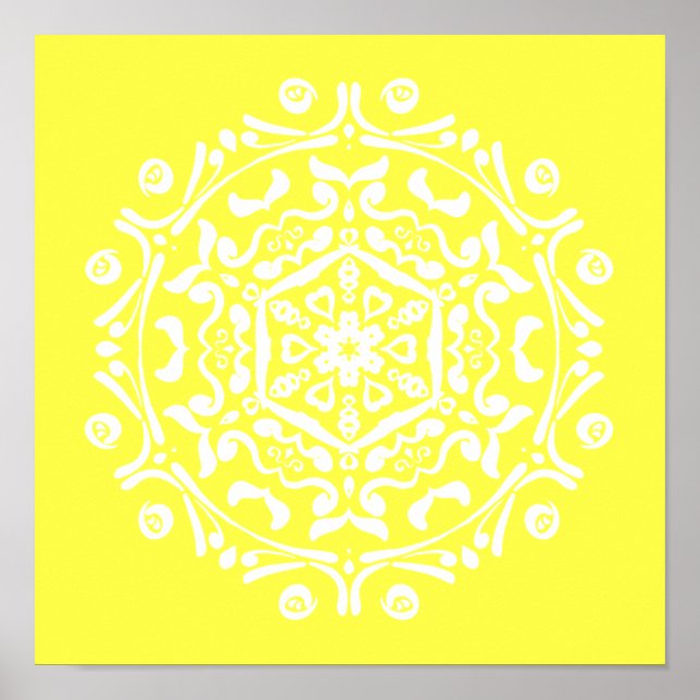 Lemon Mandala Poster (Framsidan)