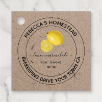 Lemon Marmalade Kraft Pappra Canning Burk