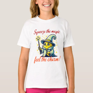 Lemon med magiskt Trollspö i Cute Wizard T Shirt