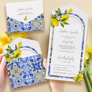 Lemon Mediterranean Boho Arch Bröllop