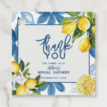 Lemon Mediterranean Tile Bröllopsdusch 