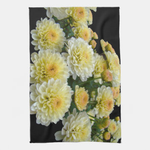 Lemon Meringue Chrysanthemums Kökshandduk