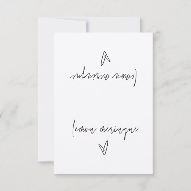 Lemon Meringue Food Label Tält Card (Framsida)